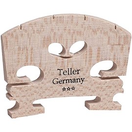 Teller Violin Bridge Easy Setup Pieces Pre-Cut with File Genuine (4/4, 3-Star Grade)