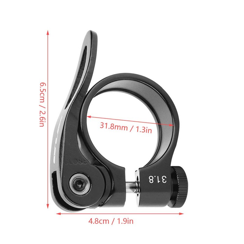 VGEBY Bicycle Seatpost Clamp, Aluminum Alloy Quick Release Road Bike