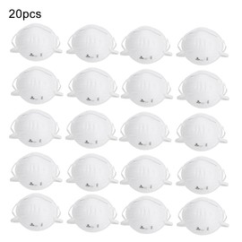 20pcs Disposable Mouth Muffle Dust Proof Air Filtering Isolation Non Woven Mouth Cover