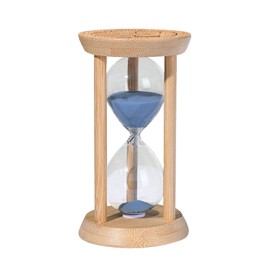 Sand Timer 30 Minute, Half-Hour Hourglass, Blue Sand Watch 30 Min,Decorative Wooden Sandglass for Work,Study,Cooking,Desk Decor & Gift