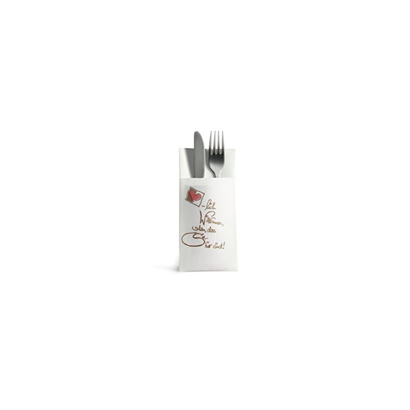 VelaHub Airlaid 50 Cutlery Napkins, High-Quality Disposable Napkins, 39 x