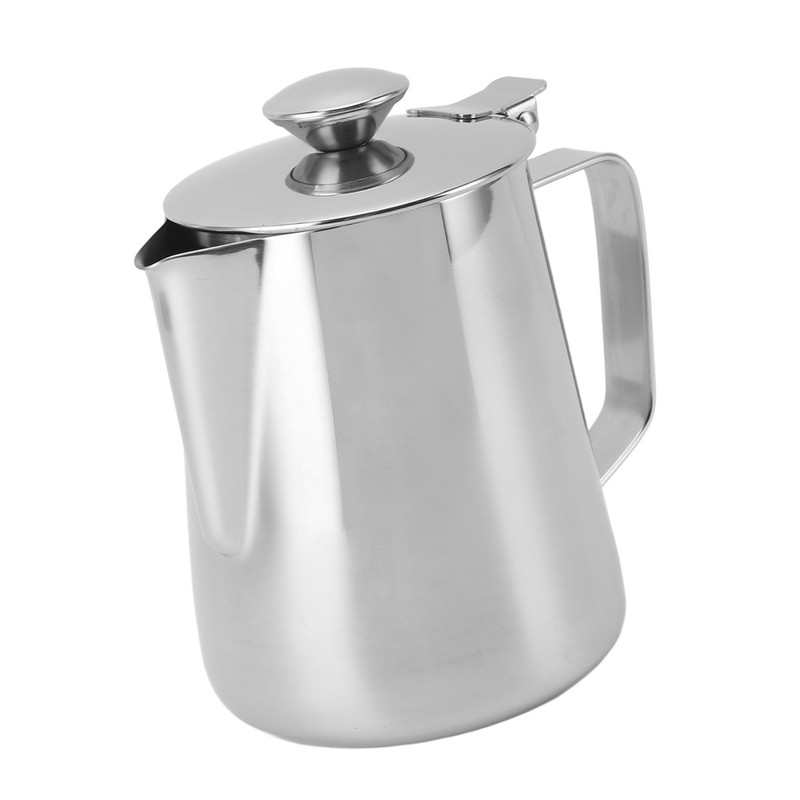 Milk Frothing Cup Thickened Stainless Steel Comfortable Handle Coffee Steaming