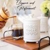 25DOL 35 Ounce Elegant Ceramic Kitchen Canisters Set of 3
