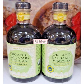 Trader Joe’s Organic Balsamic Vinegar of Modena 8.5fl oz 250ml (2 Bottles)