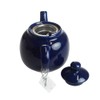 LONDON POTTERY Farmhouse Teapot for 2 Cups, Cobalt Blue