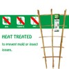 Natural Bamboo Trellis 24 Inches Tall, Mininfa Garden Ladder Trellis,