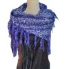 Purple Prose - An original luxurious triangular cape/shawl.