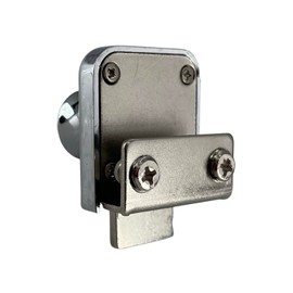 CRL Chrome Plated Lock for 1/4" Cabinet Glass Doors - Keyed Alike