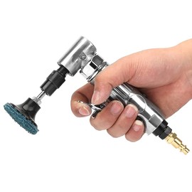Tyenaza Air Grinder Die Grinder, Angle Die Grinder Pneumatic Die Grinder Industrial Grade 90 Degrees Air Angle Grinder with 2inch Grinding Disc MBSP, Air Straight Grinder Die Grinder Kit