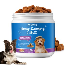 Calming Chews for Dogs,150 Counts Chicken Flavor Dog Calming Treats Anxiety Relief,Reduce Stress,Fear,Barking, Hyperactivity,Reactivity, Aggression,Travel Issues, for All Breeds & Sizes (Chicken)