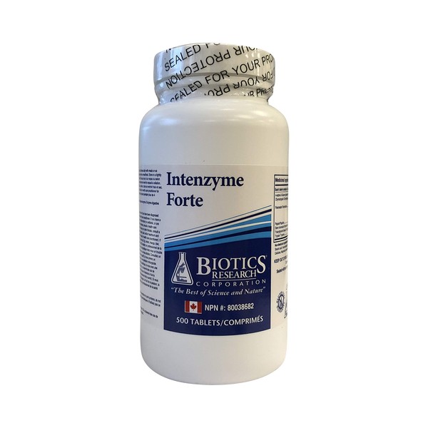 Biotics Research Intenzyme Forte -- 500 Tablets