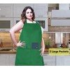 XIEJINJIA Pack of 2 Plus Size Adjustable Cooking Apron Long