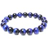 Happy Bomb Indigo Blue Tiger Eye, Large, 0.4 inches (10