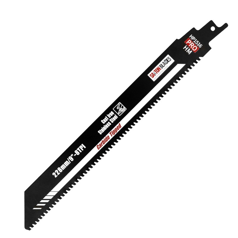 Saxton 228mm Professional Range Carbide Teeth Reciprocating Saw Blade Cast
