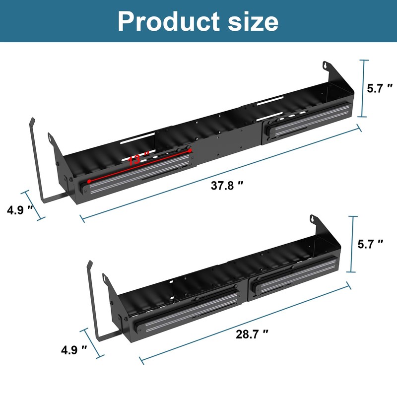 Adjustable Front Griddle Caddy for Blackstone 28" to 36" Griddles,