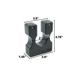 Ader 2.5 lb Add-On Weight Plates (2 Pack, Black, Rubber)