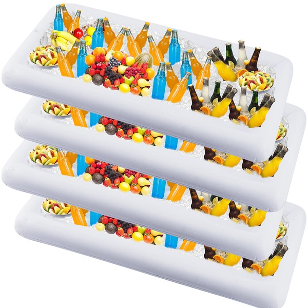 Zcaukya Inflatable Serving Bar, 4 Pack Ice Serving Buffet Salad