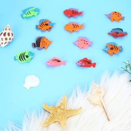Molain Tropical Fish Toy, Pack of 12 Mini Tropical Fish Party Favours, Plastic Fish Toy for Boys Girls Children