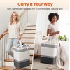 TranquilRelax 3-Pack Laundry Basket - Collapsible Tall Laundry Hamper with
