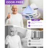 100 Pcs Bedside Commode Liners with Absorbent Pads, Tear-Free Leak-Proof
