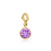Ross-Simons October/Opal - Round Birthstone Charm in 18kt Gold Over