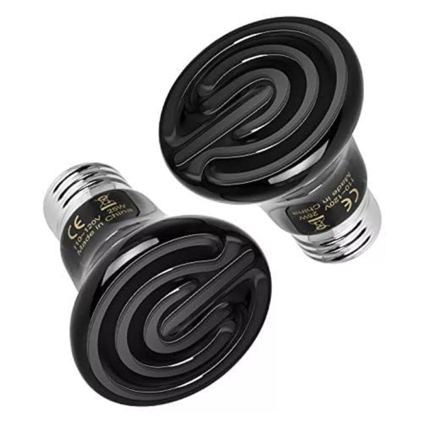 Simple Deluxe 25W 2 Pack Mini Heat Emitter Non-Light Emitting
