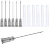 100Pack 22Ga 1Inch/25mm with Cap Dispensing Needle Accessories Disposable Lab
