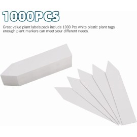 YaeCCC 1000Pcs Plant Labels Plant Name Tags Nursery Pot Marker Garden Stake 4" X 4/5"