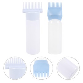 Beavorty Hair Dye Bottles Hair Coloring Dyeing Comb 2pcs Hair Dye Brush Bottle Shampoo Hair Color Oil Comb Applicator for Barbershop Hair Styling Supplies Hair Dyeing Bottles