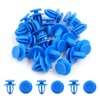 uxcell 20Pcs Blue Plastic Rivets Bumper Fender Door Push in