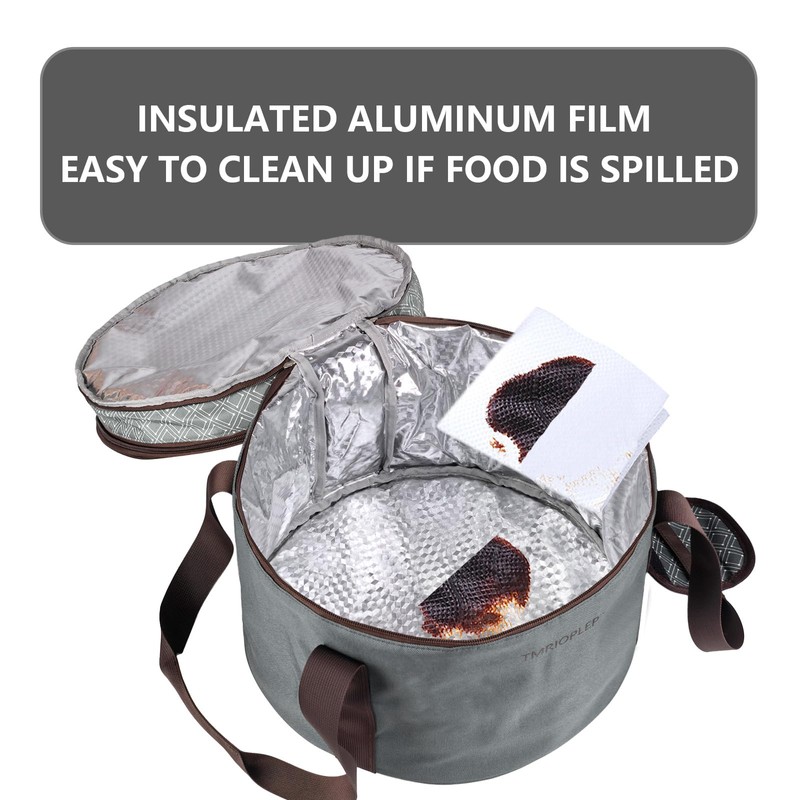 Tmrioplep 2 Pack Pie Containers with Lids and Handles, Loadable