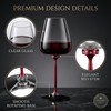 DXMGTSLP Unique Spinning Wine Glass, 16.9 oz Crystal Wine Glass