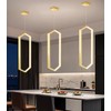 Ring Chandelier Modern LED Dimmable Pendant Lighting Adjust Ceiling Light