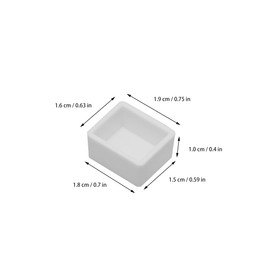 VILLCASE 100 Piezas De Pintura Blanca De para Contenedores Caja De Almacenamiento De Artista Pintura Acuarela Conjunto Acuarela - Medias Sartenes Pintura Acrílica