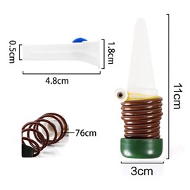 Beauty PLAYER Water Supply Cap, Plants, Set of 12, Japanese Instruction Manual Included, Automatic Watering Equipment, Siphon Type, Water Control Valve Included, Just Plug In, Plants, Plants, Flower