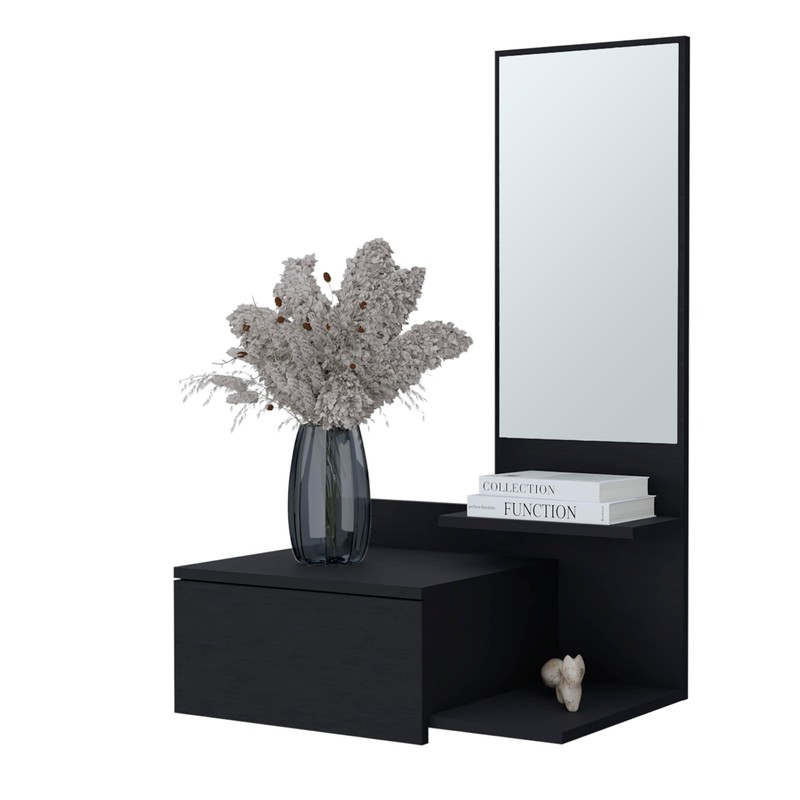 SVRCK Modern Floating Vanity with Integrated Mirror for Compact Spaces,