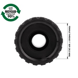 MIVOS 2 x Tap Connector for Taps with 1 Inch BSP (33.3 mm) Male Thread - Tap Connector with Quick Coupling for Garden Hose - Made from 90% Recycled Plastic