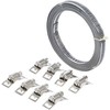 Kraftmann 1794"Endless Strap" Hose Clip Set, Silver, 3 m