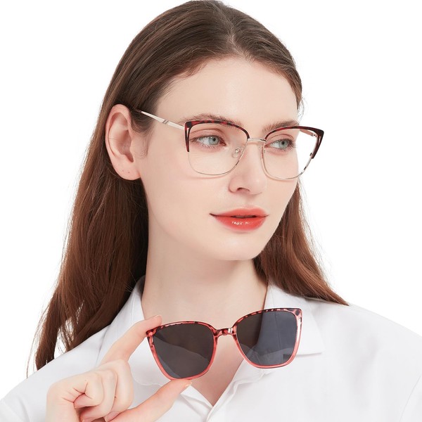 OCCI CHIARI Magnetic Reading Sun Glasses 1.5x Clip on Sunglasses