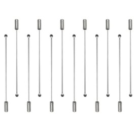 Zangc Round Head Boutonniere Pins Sweater Pin DIY Brooch Suit Tie Hat Scarf Accessories Pin 2.75in 12PCS