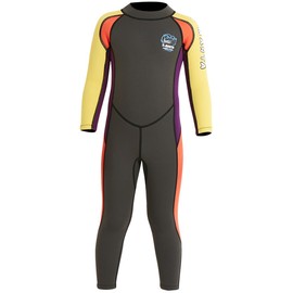Kids Wetsuit 2.5mm Full Suit Long Sleeve Marine Sports Diving Suit Boys XXL Dark Green