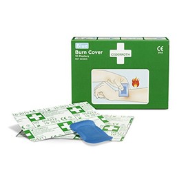 Cederroth Burn Cover Hydrogel Plasters for Smaller Burns, Pack of 10