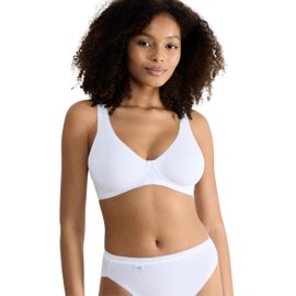 Sloggi Womens Basic+ Soft Bra, White, 38A UK