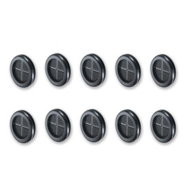 40mm Rubber Grommet, 10 Pcs Round Hole Cover, Wire Tidies Organizer Management Grommets for Machine, Black