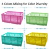 PTEREIW 4 Pack 20L Large Closet Storage Baskets Bins for