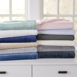 NY Loft Ultra Soft Micro Fleece Sheets Set with Extra Deep Pockets | Extra Soft Velvet Fleece Sheet Set | Super Plush Polar Fleece | Velvet Plush Cozy Warmth | Tribeca Collection (King, Grey)