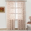Elegant Beige Sheer Curtains, Light Filtering Voile Drapes, Rod Pocket