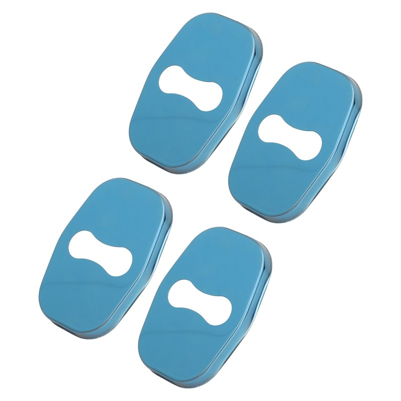4PCS Door Lock Striker Cover Stainless Steel Strong Protection Replacement