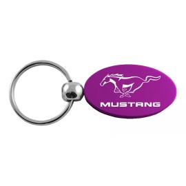 Ford Mustang Oval Key Ring (Purple)