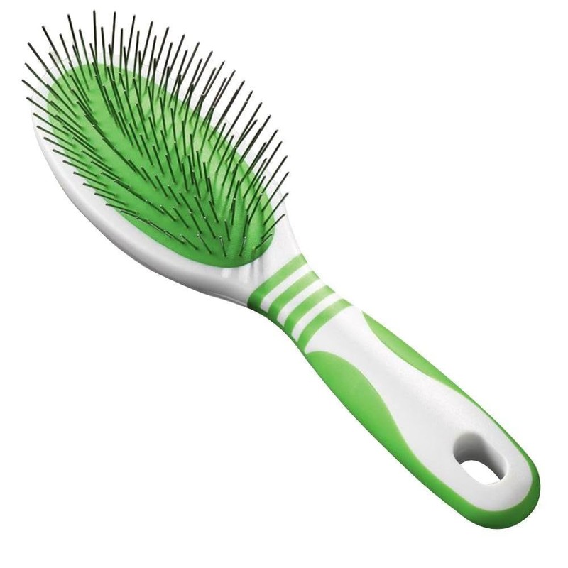 Andis Pet Pin Brush, Medium,White/Green